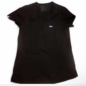 FIGS Technical Collection Black Scrub Top and Bottom